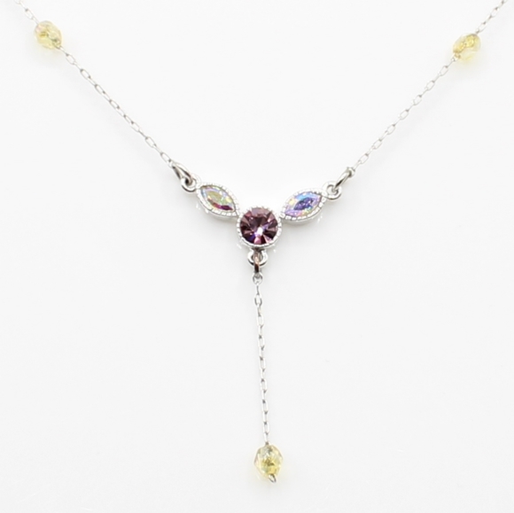 Lia Sophia Jewelry - Vintage Lia Sophia pink rhinestone necklace